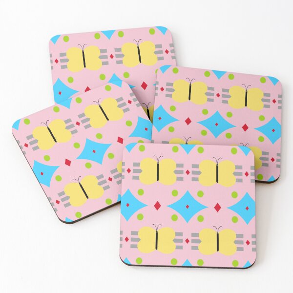 Item preview, Abstract Pastel Pattern with Butterflies and Dots designed and sold by Sendreka.
