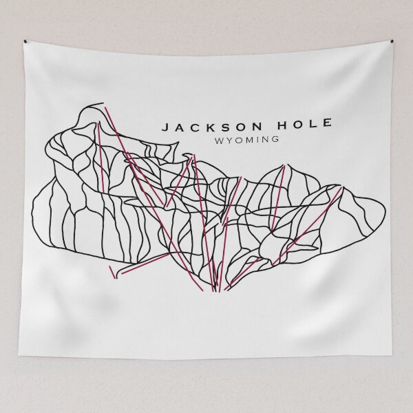 Item preview, Jackson Hole Wyoming Ski Map designed and sold by summit-designs.