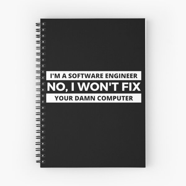 Item preview, I'm a Software Engineer, I won't fix your computer Christmas gift for Software Developer designed and sold by Happy-PrintZ.