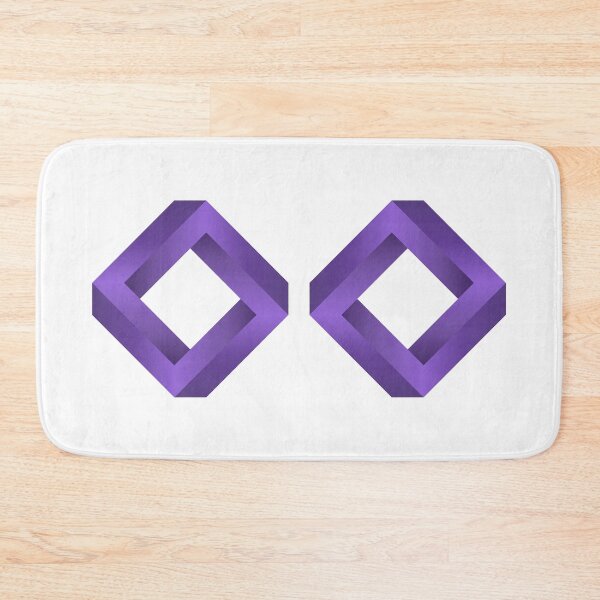 Item preview, Twin Penrose Squares ( Violet ) designed and sold by pgons.