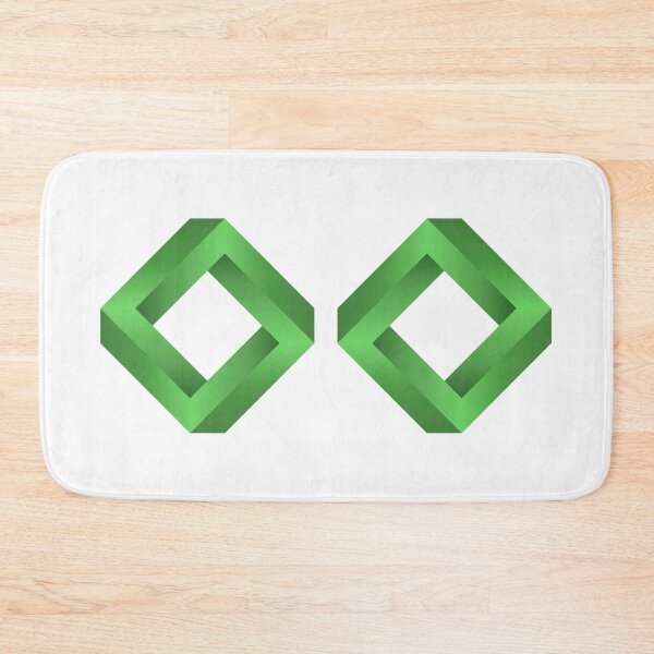 Item preview, Twin Penrose Squares ( Green ) designed and sold by pgons.