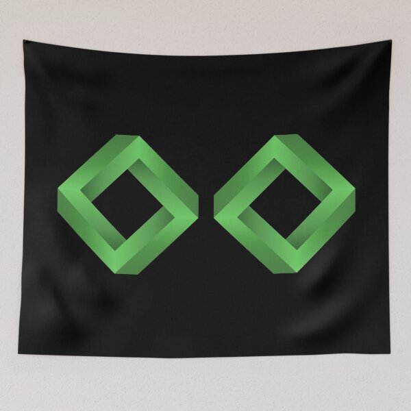 Item preview, Twin Penrose Squares ( Green ) designed and sold by pgons.