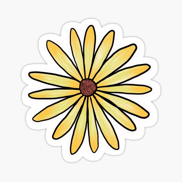 perennial daisy Sticker