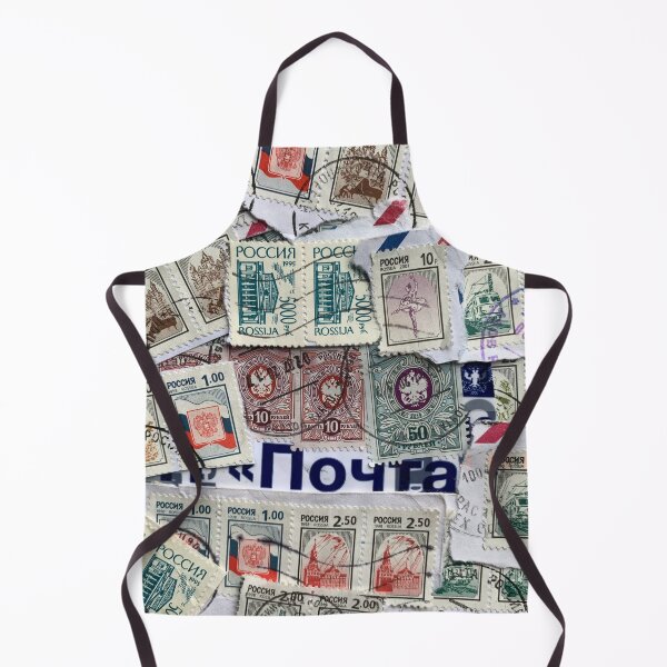 Item preview, Vintage Russian Stamps Collage designed and sold by EdenLiving.