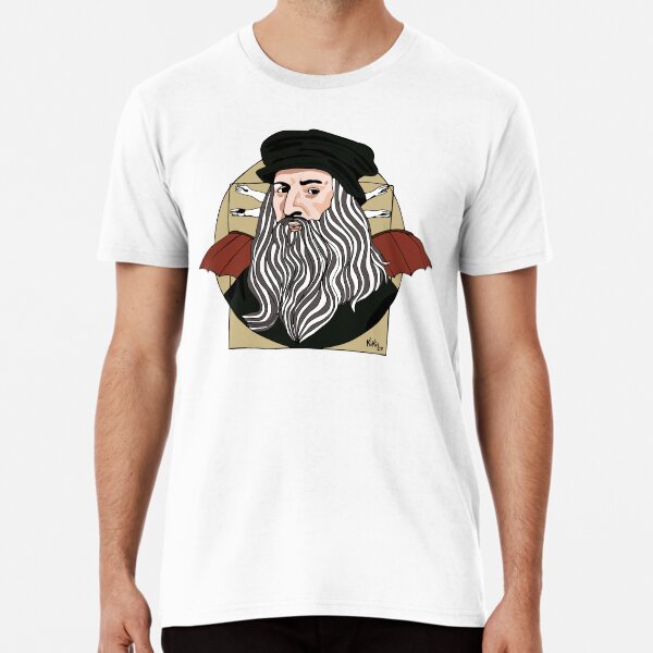 Leonardo Da Vinci Camiseta premium