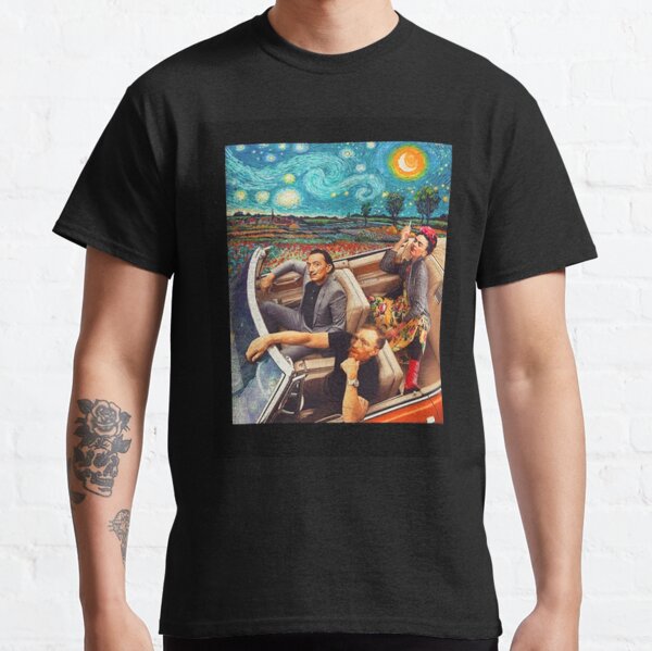 Famous Artists, vincent van gogh, frida kahlo, salvador dali, banksy, van gogh, frida, dali, artist parody Classic T-Shirt