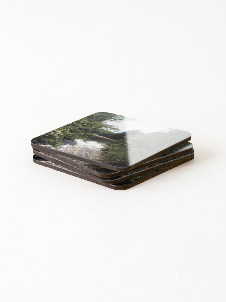 Alternate view of Nature, Water, Forest, Bathroom decor, Forest sticker, Forest magnet, Coasters (Set of 4)