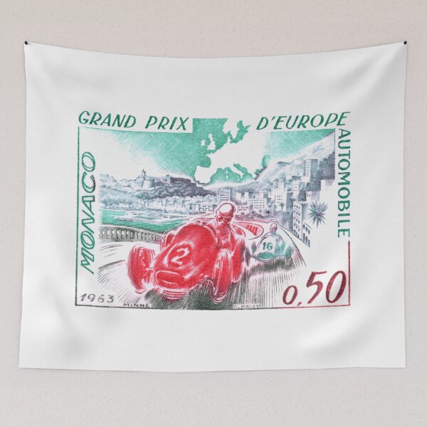 Artikelvorschau, 1963 Monaco Grand Prix Briefmarke entworfen und verkauft von retrographics.
