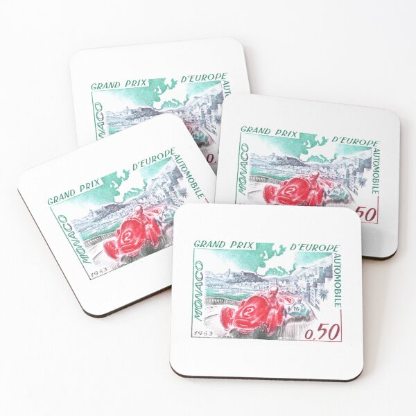Item preview, 1963 Monaco Grand Prix Postage Stamp designed and sold by retrographics.