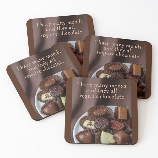 Item preview, Delicious, creamy gourmet chocolate with quote designed and sold by Susan Sheldon.