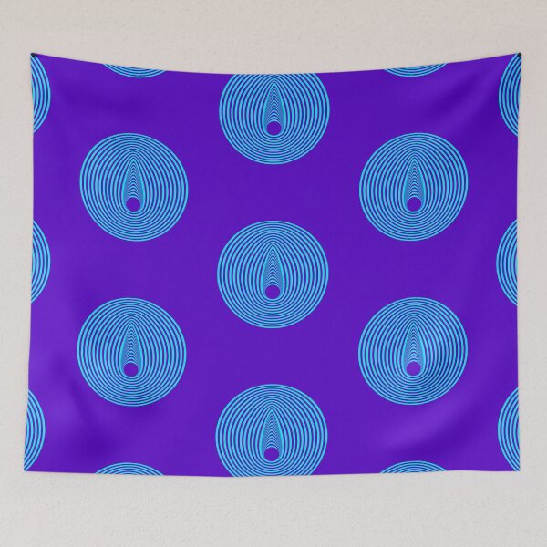 Item preview, Psychedelic Blue Fractal - Steve designed and sold by Mustard Prophet.