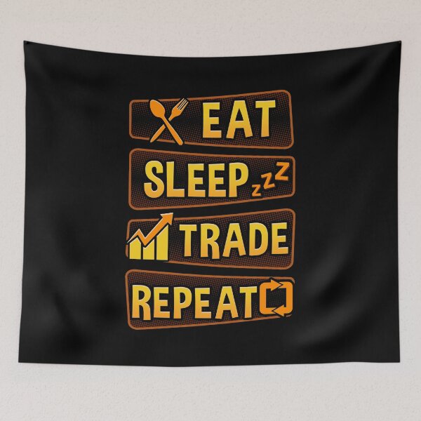 Item preview, Funny Eat Sleep Trade Repeat Investors designed and sold by perfectpresents.