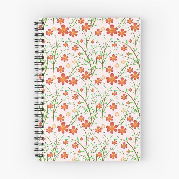 Item preview, Orange flowers pattern designed and sold by Mylecm.