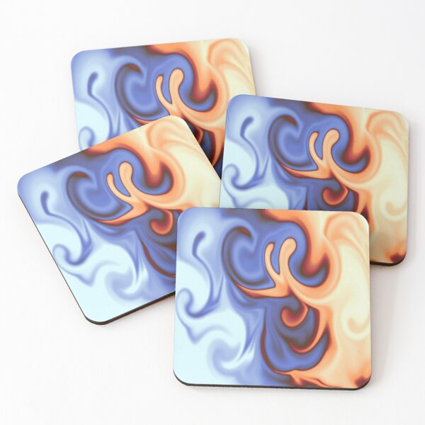 Item preview, Apricot, Dark Red, Blue, Cloud Swirl designed and sold by AraljanFusion.