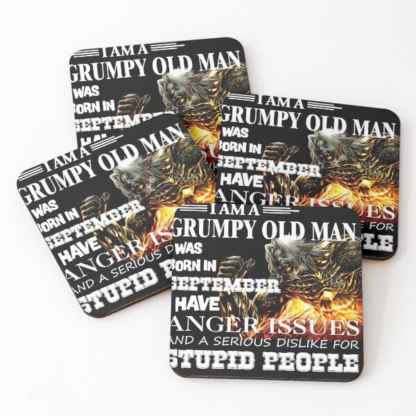 Item preview, Demon Warrior Walk away I Am Grumpy Old Man Born in September designed and sold by Olivia-Evans.