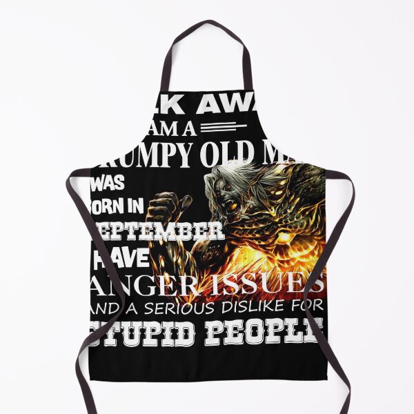 Item preview, Demon Warrior Walk away I Am Grumpy Old Man Born in September designed and sold by Olivia-Evans.