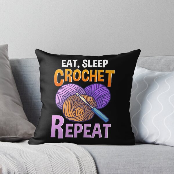 Item preview, Eat Sleep Crochet Repeat Cute Crocheting designed and sold by perfectpresents.