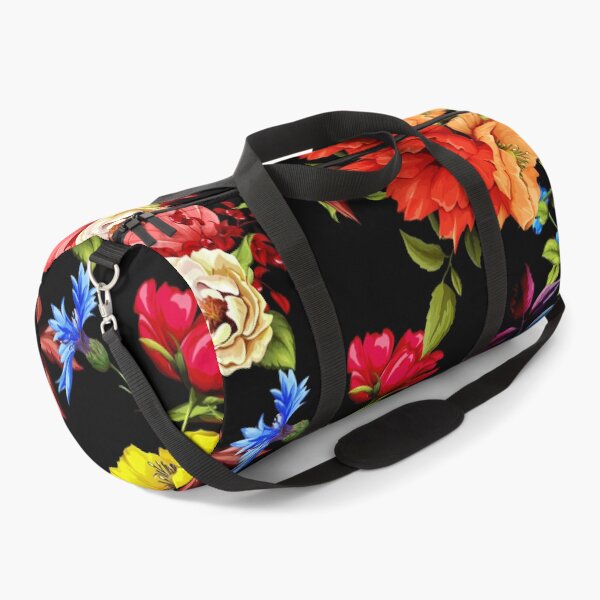 Item preview, Hibiscus roses and colorful flowers floral pattern designed and sold by Rakesh Murugan.