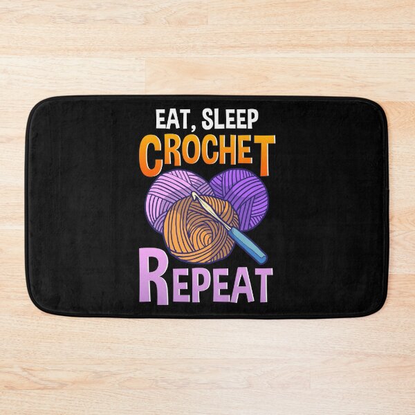 Item preview, Eat Sleep Crochet Repeat Cute Crocheting designed and sold by perfectpresents.