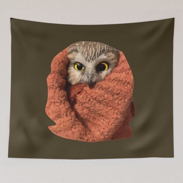 Item preview, Tiny Owl In Rockefeller Christmas Tree designed and sold by Kleon Seo.