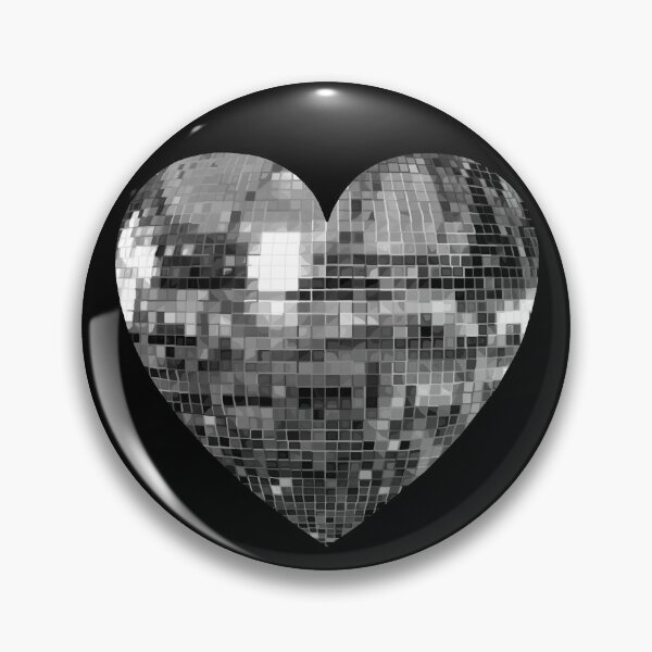 Item preview, Mirrored Silver Disco Ball Heart  designed and sold by Deborah Camp.
