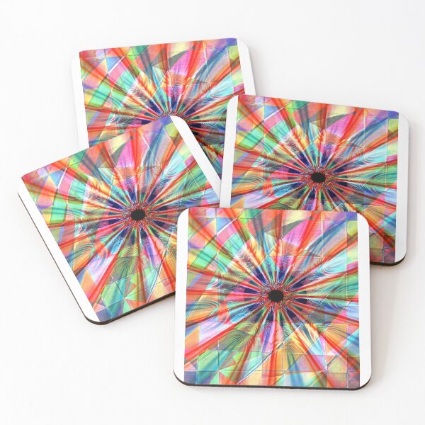 Item preview, Rainbow Fractal Kaleidoscope Design designed and sold by Kenen.