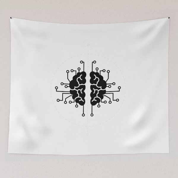 Item preview, Circuit Brain - White Version designed and sold by artado.