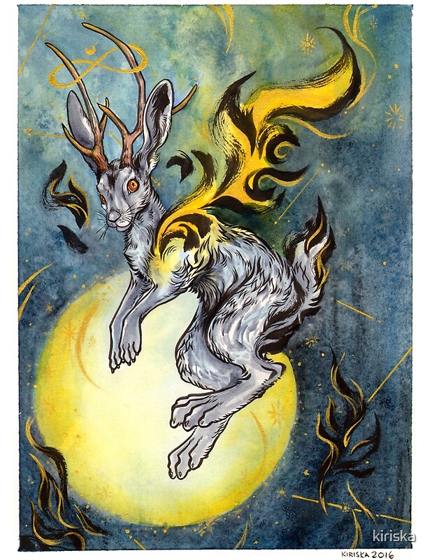 mythical jackalope doll