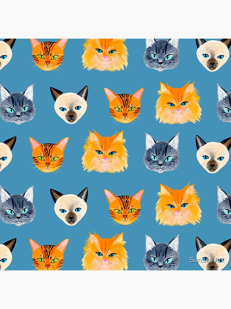 Cats Blue by sunleeart