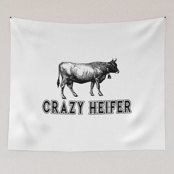 Item preview, Crazy Heifer cute shirt for men and women. Best gift for cattle lovers designed and sold by Titmit.