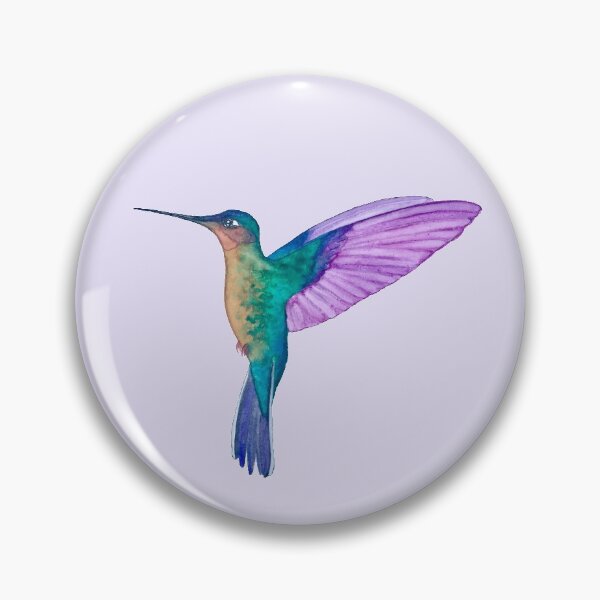 Item preview, Fawn-breasted Brilliant Hummingbird On Light Purple Background designed and sold by Christiane Dobbins.