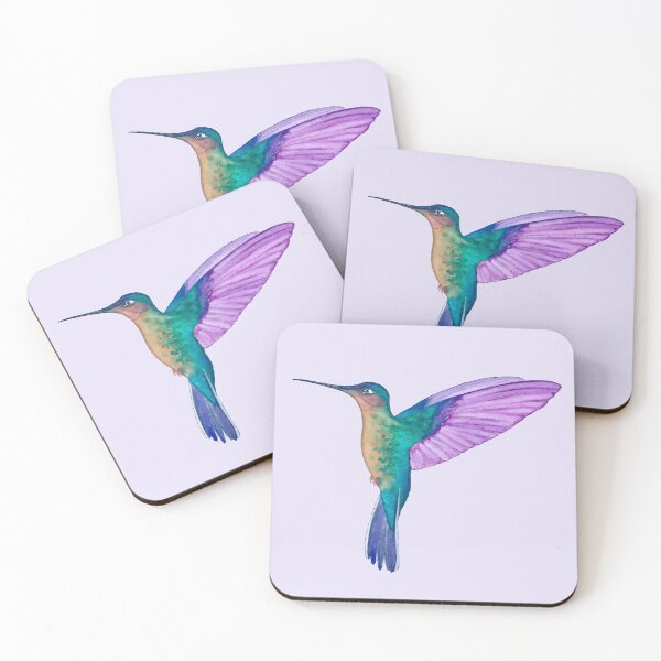 Item preview, Fawn-breasted Brilliant Hummingbird On Light Purple Background designed and sold by Christiane Dobbins.