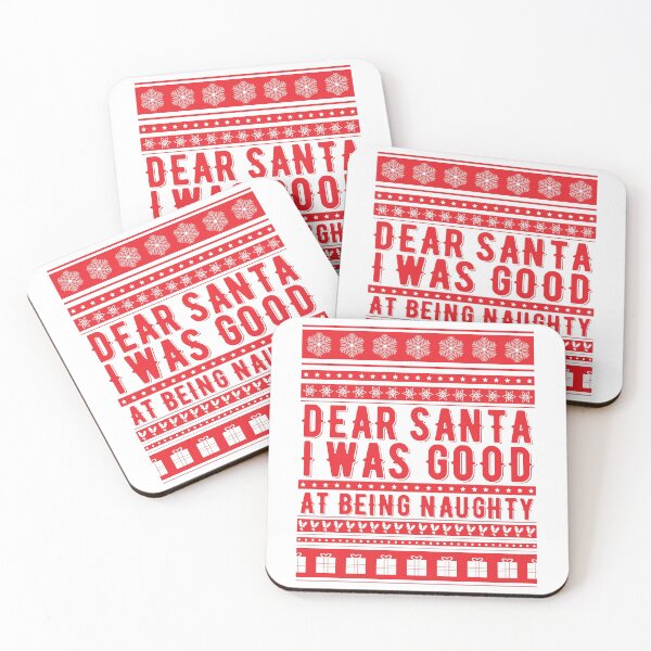 Item preview, Dear Santa I Was Good At Being Naughty | Ugly Sweater Style designed and sold by GravitiTees.