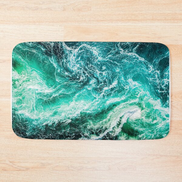 Item preview, Green Ocean Waves Top Down View designed and sold by Kleon Seo.