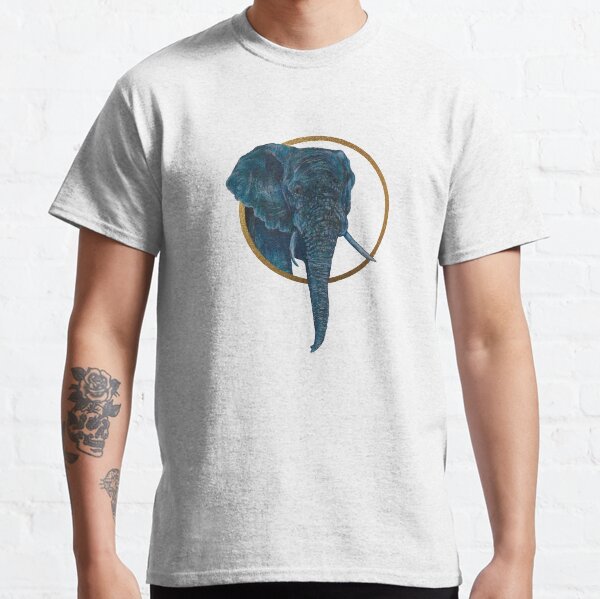 Blue & Gold Elephant Classic T-Shirt