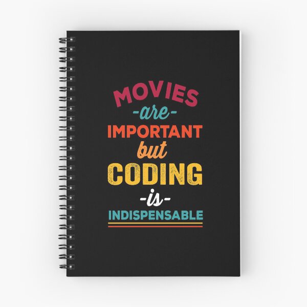 Item preview, Movies are important but coding is indispensable, Christmas gift for Software Engineer designed and sold by Happy-PrintZ.