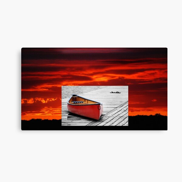 A fine day for canoeing... Canvas Print