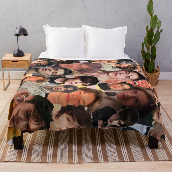 Louis Partridge Cute Boy Sunset Design Throw Blanket for Sale by