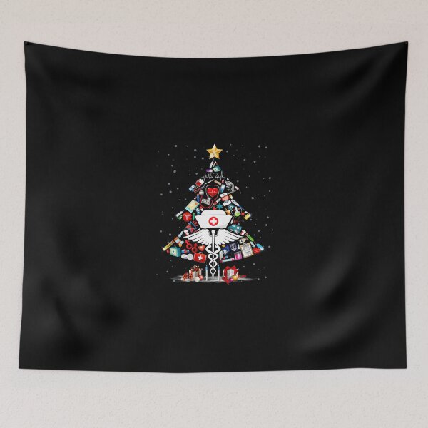 Item preview, Funny Tree Christmas Picture Teach Tools Nurse Lover Xmas designed and sold by DoreskyDavid.