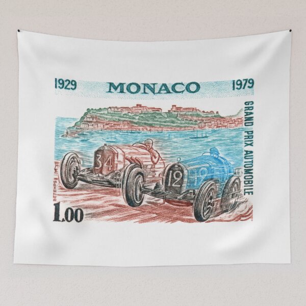Artikelvorschau, 1979 Grand Prix von Monaco zum 50-jährigen Jubiläum Briefmarke entworfen und verkauft von retrographics.