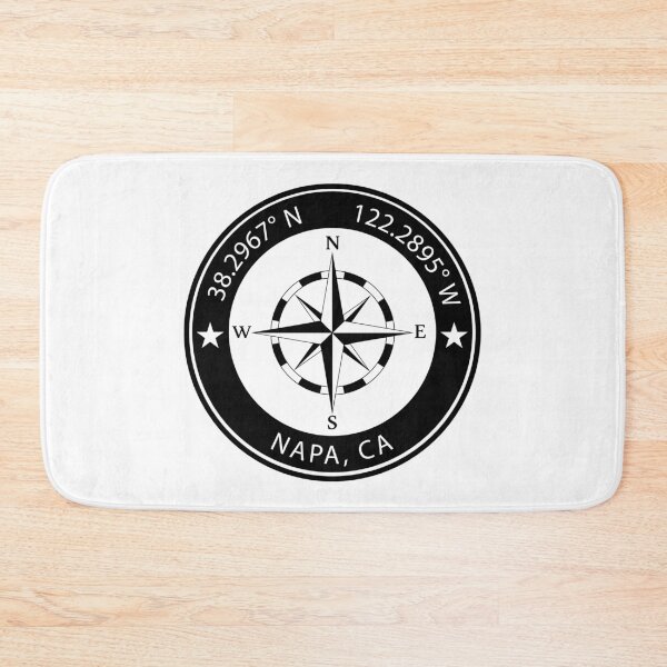 Item preview, Napa, California Geographical Coordinates designed and sold by TeeOhGraphics.