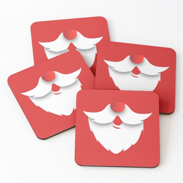 Item preview, Christmas Santa Beard Mask, Funny Holidays Xmas 2020 Saint Nicholas Beard Red designed and sold by PrintOfi.