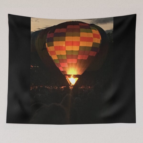 Item preview, hot air balloon takeoff at sunset designed and sold by Sammi-Design.
