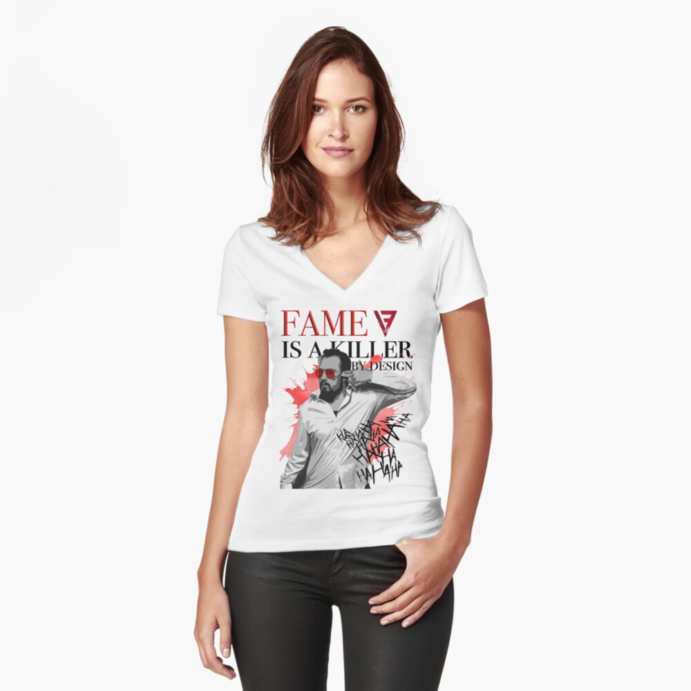 Item preview, Fitted V-Neck T-Shirt designed and sold by VanityFear.
