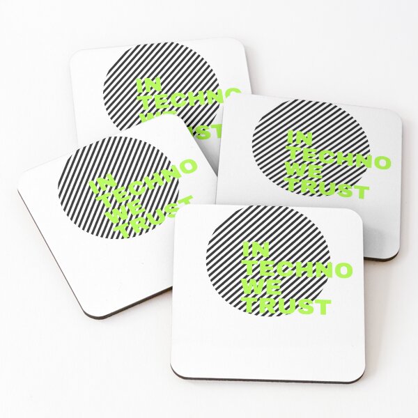 Item preview, In Techno We Trust ® Merch White designed and sold by Halla-Merch.