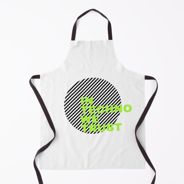 Item preview, In Techno We Trust ® Merch White designed and sold by Halla-Merch.