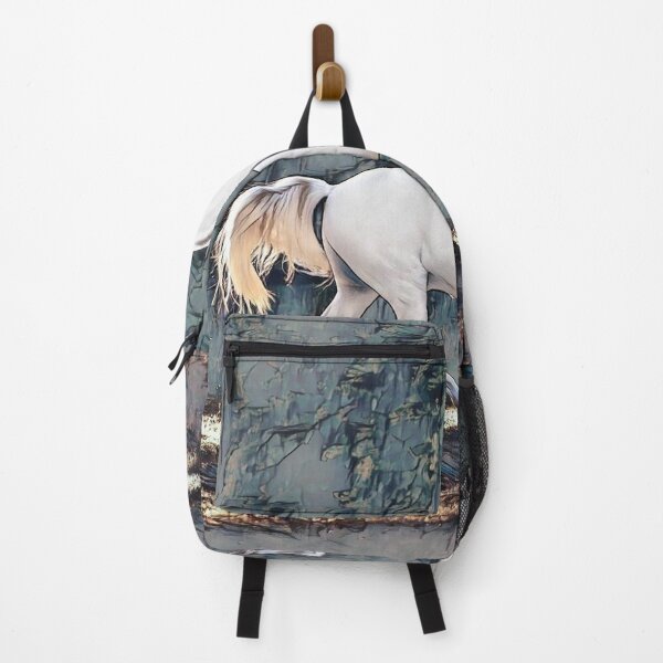 Item preview, GALATHI White Horse Blue - Horse designed and sold by Galathi Designs.