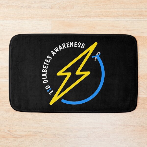 Item preview, T1D Diabetes Awareness Lightning Bolt Emblem designed and sold by KeenlyAware.