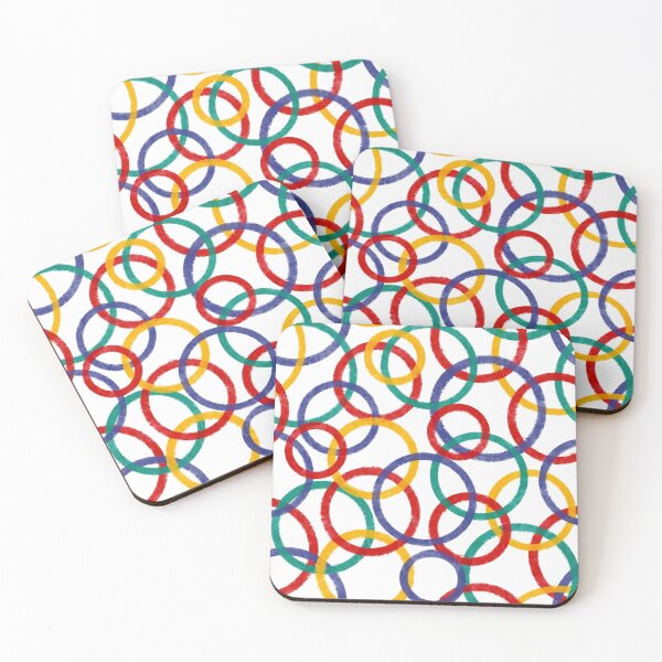 Item preview, Colorful Circles Pattern designed and sold by NakakiArt.