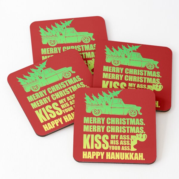 Item preview, Merry Christmas Kiss My Ass His Ass Your Ass Happy Hanukka designed and sold by Bienle12.